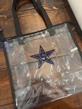 Load image into Gallery viewer, Clear tote bags with custom school logo