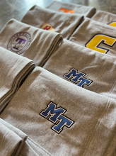 Load image into Gallery viewer, Gildan fleece stadium blanket with custom embroidery