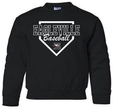Load image into Gallery viewer, Gildan - Youth Sweatshirt with Eagleville Baseball Diamond logo