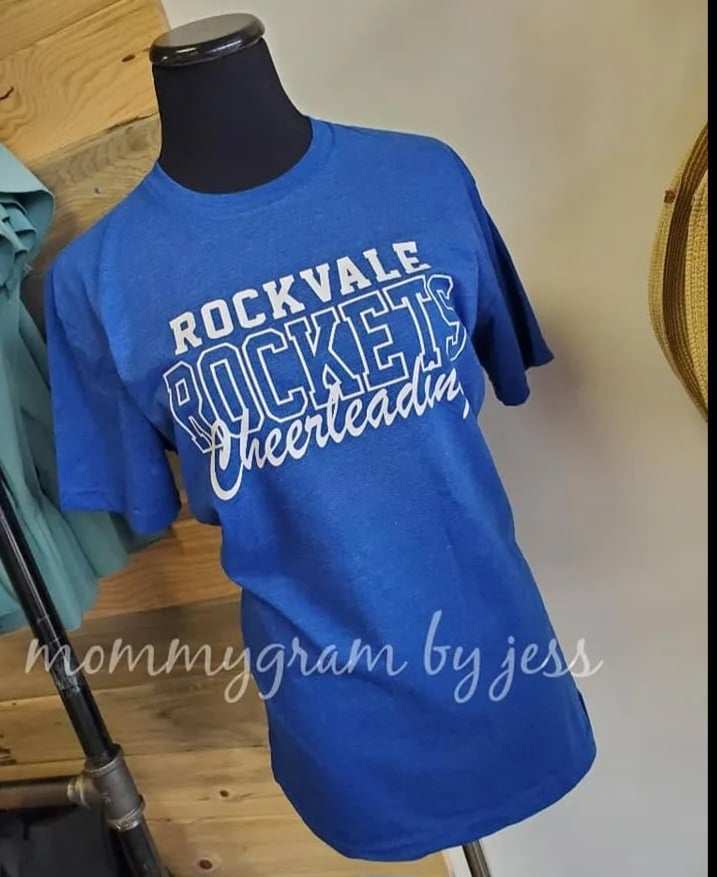 BELLA-CANVAS - ADULT tee with Rockvale Rockets Cheerleading design