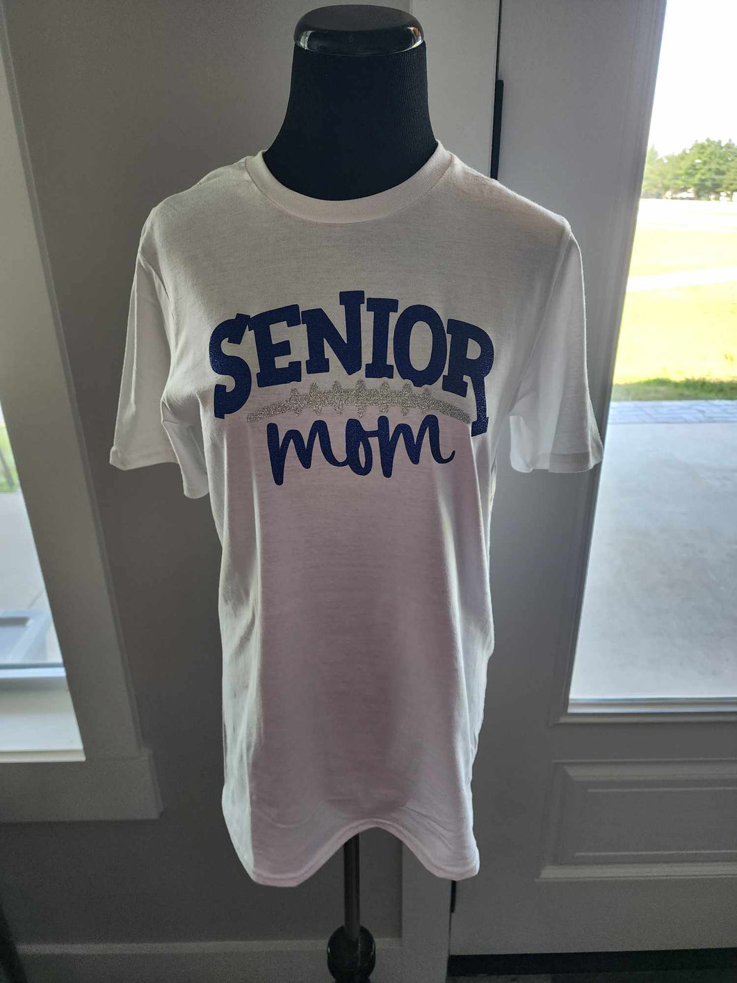 Senior Mom football tee - customizable