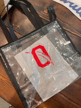 Load image into Gallery viewer, Clear tote bags with custom school logo
