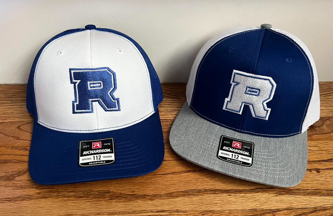 Richardson trucker cap with embroidered Rockvale logo