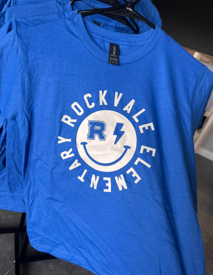 Rockvale Elementary Lightning Smiley tee - Adult and Youth