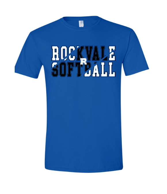 YOUTH or ADULT Royal Blue Rockvale Softball Shirt