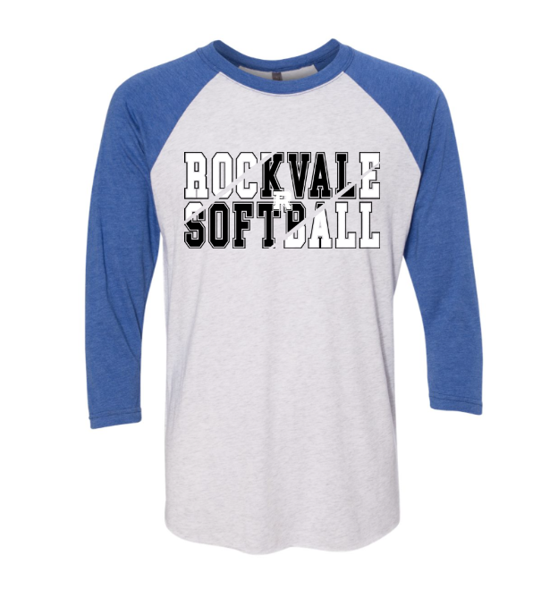 ADULT Rockvale Softball Three Quarter Sleeve Tee