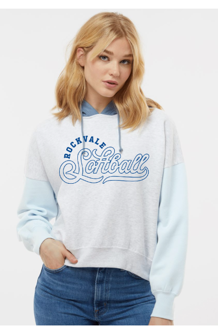 Rockvale Softball Crop Hoodie