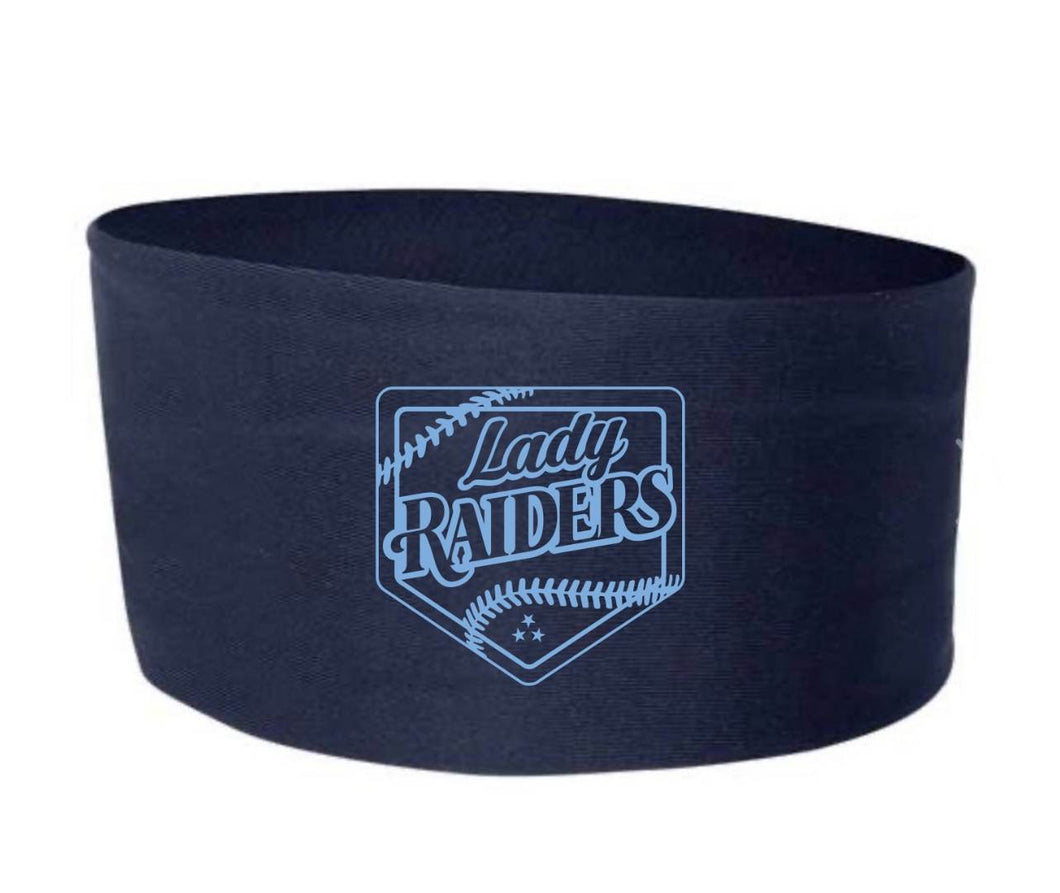 Badger wide headband with Lady Raiders logo