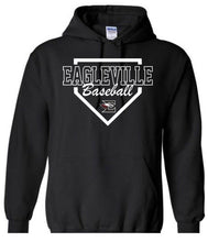 Load image into Gallery viewer, Gildan - Hoodie with Eagleville Baseball Diamond logo
