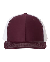 Load image into Gallery viewer, Richardson Trucker Cap with Eagleville Leather Patch
