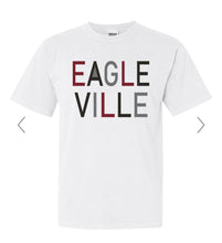 Load image into Gallery viewer, 3-Tone-Design School Spirit Comfort Color T-shirt. ADULT
