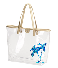 Load image into Gallery viewer, Palm Retreat Clear Tote

