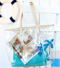Load image into Gallery viewer, Palm Retreat Clear Tote
